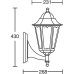 Настенный фонарь уличный PETERSBURG M 79801M/04 Bl Oasis Light