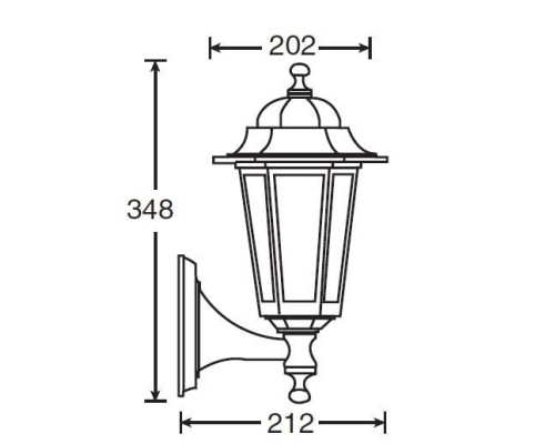 Настенный фонарь уличный  79801S Gb Oasis Light