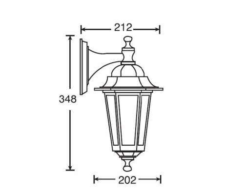 Настенный фонарь уличный  79802S Bl Oasis Light