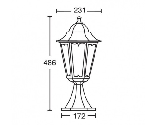 Наземный фонарь  79804M Bl Oasis Light