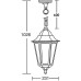 Уличный светильник подвесной PETERSBURG ECONOM 79805E Bl Oasis Light