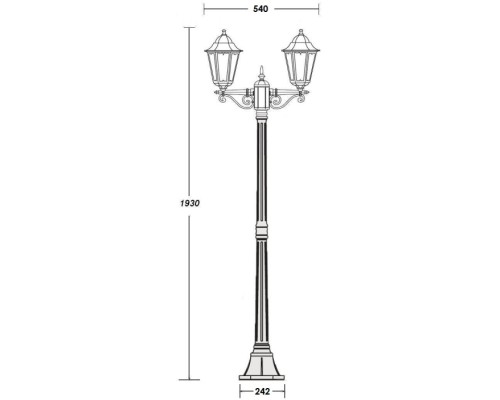 Наземный фонарь PETERSBURG M 79808MA W Oasis Light
