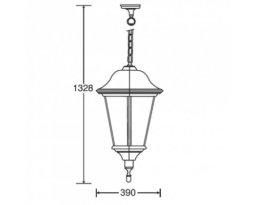 Уличный светильник подвесной  79820 Bl Oasis Light