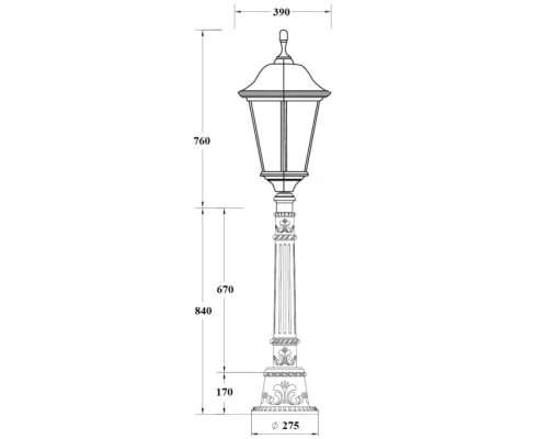 Наземный фонарь BREMEN 79827 Е10 Bl Oasis Light