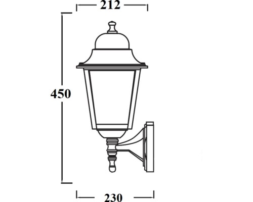 Настенный фонарь уличный QUADRO L 79901L/04 Bl Oasis Light
