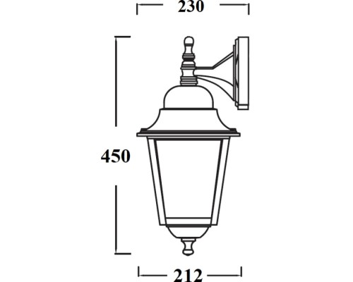 Настенный фонарь уличный QUADRO L 79902L/04 Bl Oasis Light