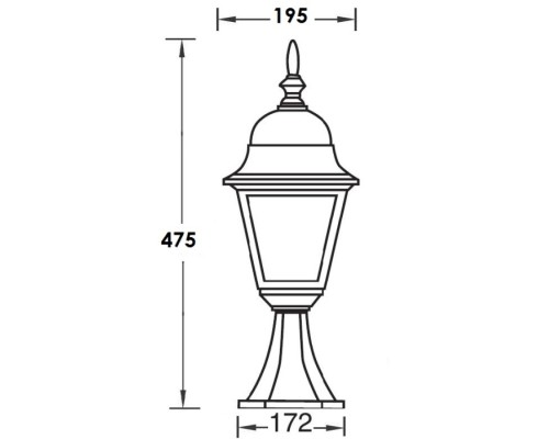 Наземный фонарь  79904M Bl Oasis Light