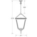 Уличный светильник подвесной QUADRO XL 79905XL Bl Oasis Light