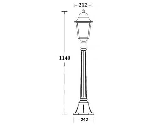 Наземный фонарь QUADRO L 79907L Bl Oasis Light