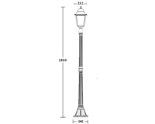 Наземный фонарь QUADRO L 79908L Bl Oasis Light