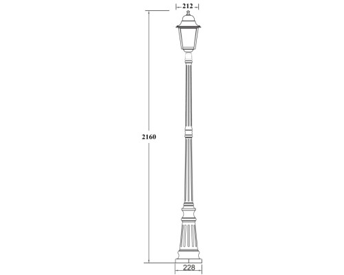 Наземный фонарь QUADRO L 79909L Bl Oasis Light
