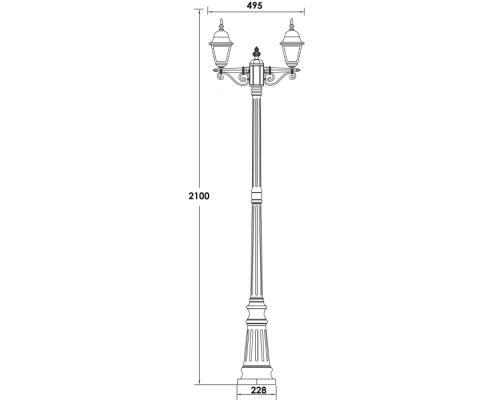 Наземный фонарь QUADRO S 79909SA Gb Oasis Light