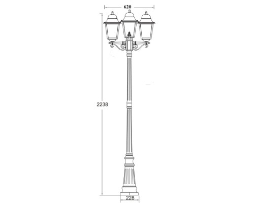Наземный фонарь QUADRO L 79909lB Bl Oasis Light