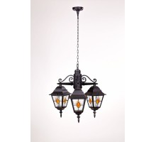 Уличный светильник подвесной QUADRO M lead GLASS 79970МlgY/3 Bl Oasis Light