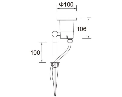 Грунтовый светильник HAMBURG 8042 Gr Oasis Light