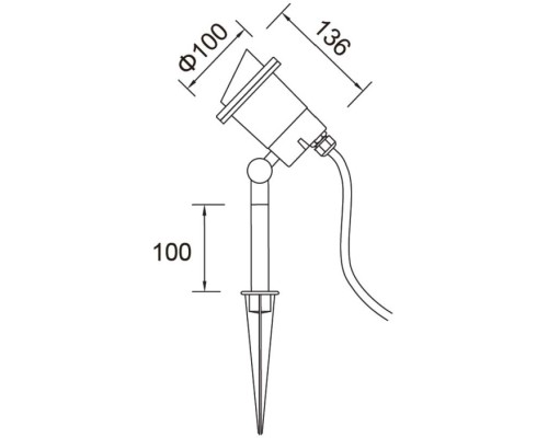 Грунтовый светильник HAMBURG 8043 Gr Oasis Light