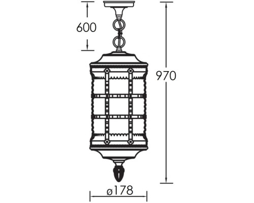 Уличный светильник подвесной BARSELONA 81205 cover Gb Oasis Light
