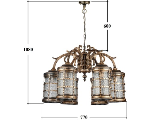 Уличный светильник подвесной BARSELONA 81270/6/16 GB Oasis Light