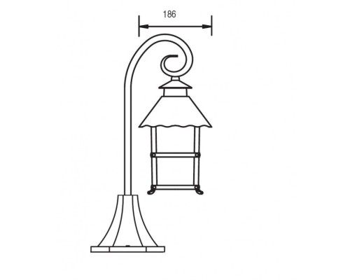 Наземный фонарь  81404/18 Gb Oasis Light