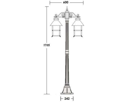 Наземный фонарь CAIOR 2 81408A Gb Oasis Light