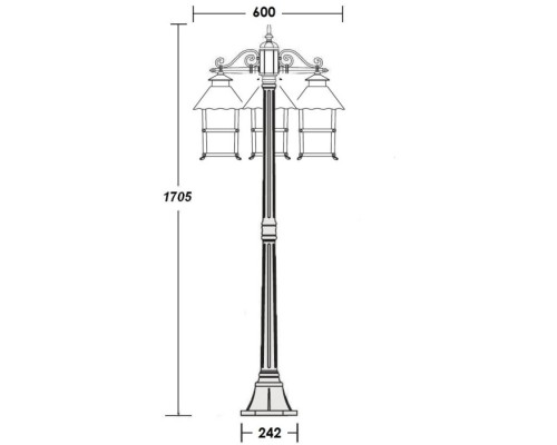 Наземный фонарь CAIOR 2 81408B Gb Oasis Light