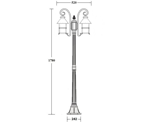 Наземный фонарь CAIOR 2 81409А/18 Gb Oasis Light