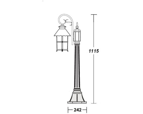 Наземный фонарь CAIOR 1 81507/18/PartA Gb Oasis Light