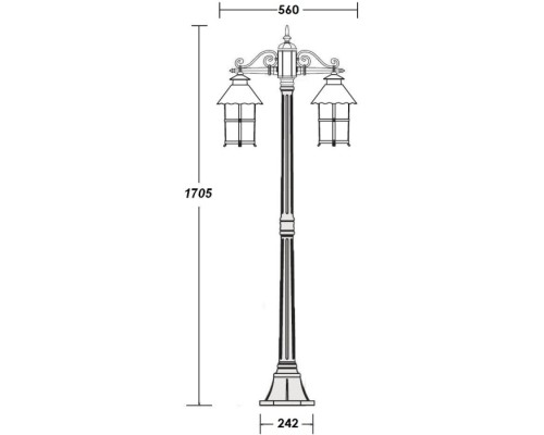 Наземный фонарь CAIOR 1 81508A Gb Oasis Light