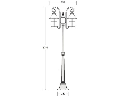 Наземный фонарь CAIOR 1 81508A/18 Gb Oasis Light