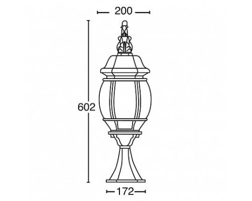 Наземный фонарь  83404L Bl Oasis Light