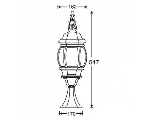 Наземный фонарь  83404S Gb Oasis Light
