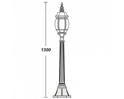 Наземный фонарь  83407L W Oasis Light