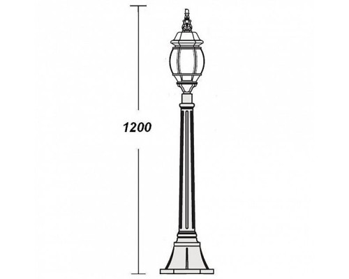 Наземный фонарь  83407S Bl Oasis Light