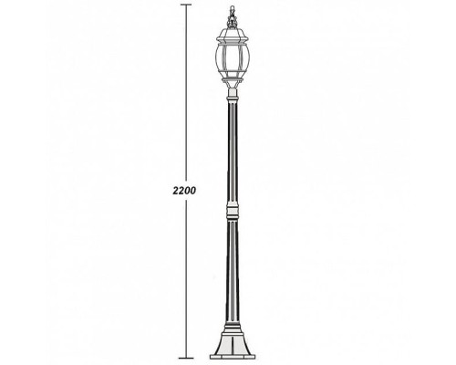 Наземный фонарь  83408L Bl Oasis Light