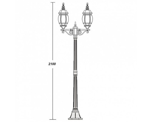 Наземный фонарь  83408LA W Oasis Light