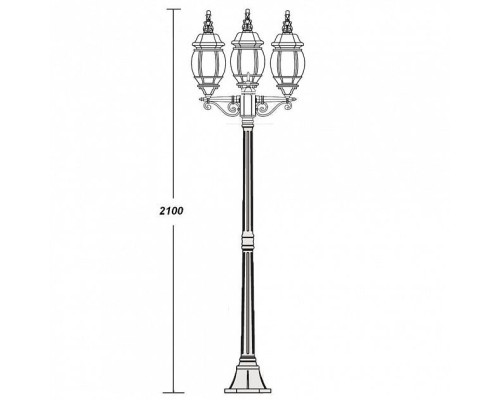 Наземный фонарь  83408LB Bl Oasis Light