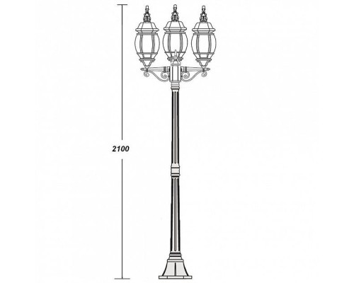 Наземный фонарь  83408LB W Oasis Light