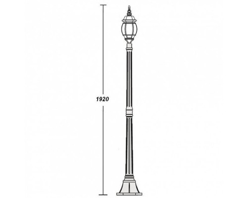 Наземный фонарь  83408S Bl Oasis Light
