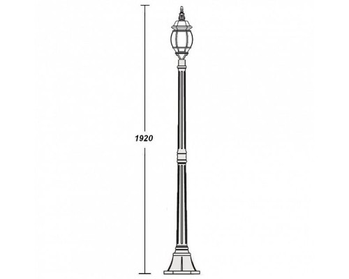 Наземный фонарь  83408S W Oasis Light