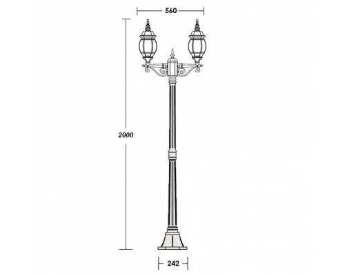 Наземный фонарь  83408SA Bl Oasis Light