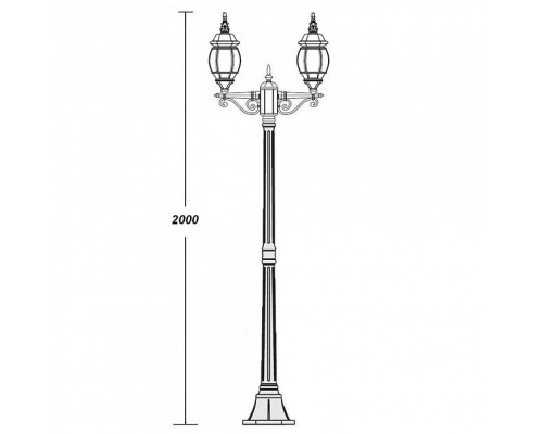 Наземный фонарь  83408SA W Oasis Light