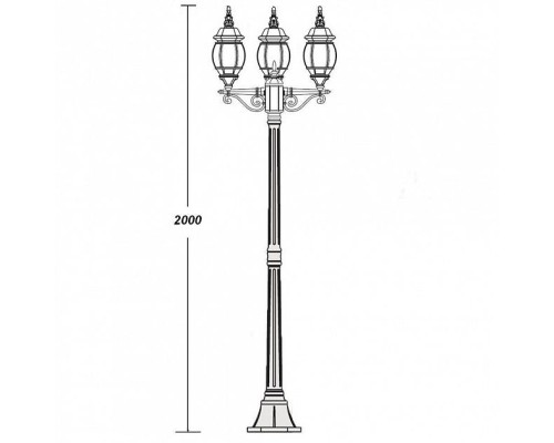 Наземный фонарь  83408SB Bl Oasis Light