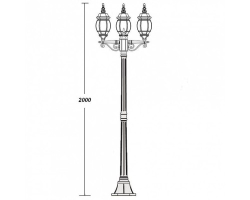 Наземный фонарь  83408SB Gb Oasis Light
