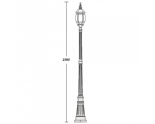 Наземный фонарь  83409L W Oasis Light