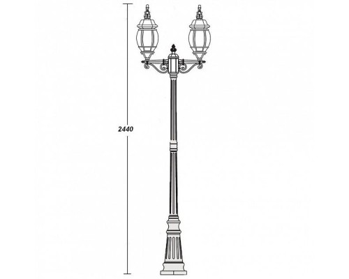 Наземный фонарь  83409LA W Oasis Light