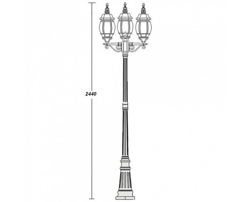 Наземный фонарь  83409LB Bl Oasis Light