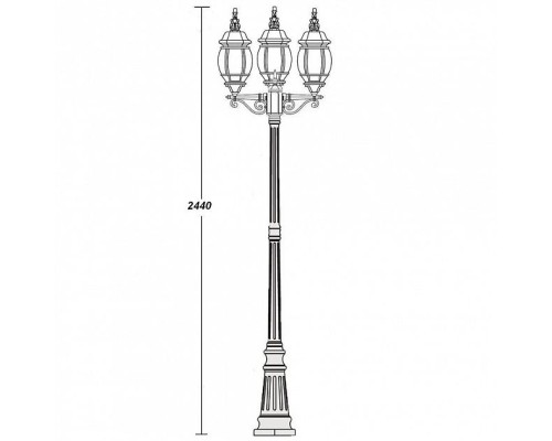 Наземный фонарь  83409LB W Oasis Light
