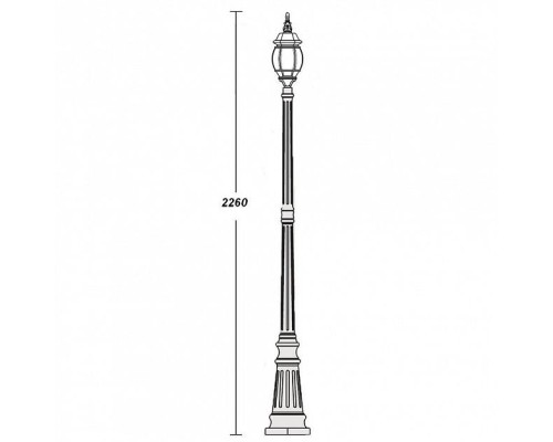 Наземный фонарь  83409S W Oasis Light