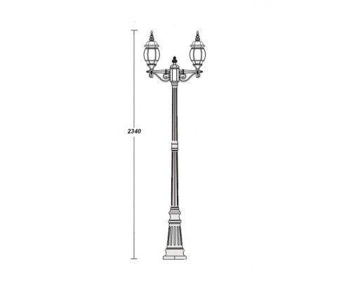 Наземный фонарь  83409SA W Oasis Light