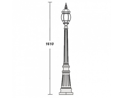Наземный фонарь  83411S Bl Oasis Light